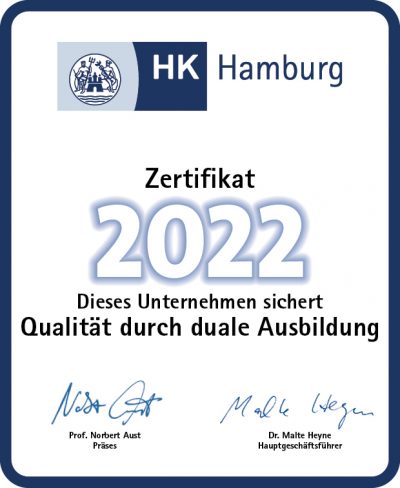 Handelskammer Hamburg Ausbildungszertifikat